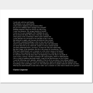 Clarice Lispector Quotes Posters and Art